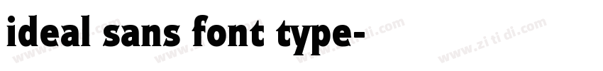 ideal sans font type字体转换